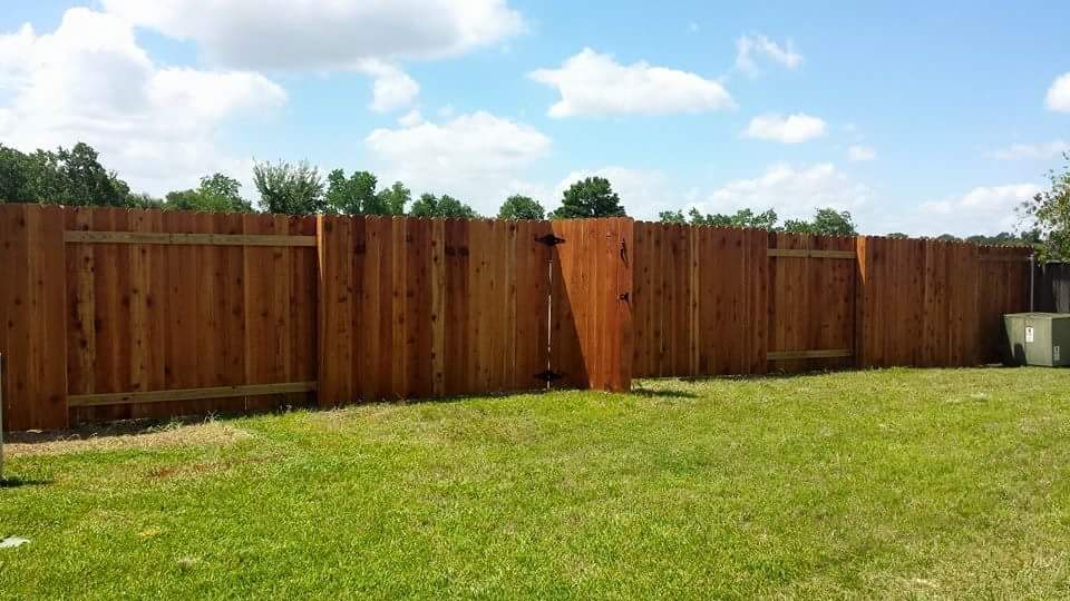 wooden fence care in summer