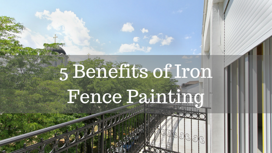 iron fence painting