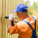 repairing wooden fence