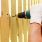 installing wood fence